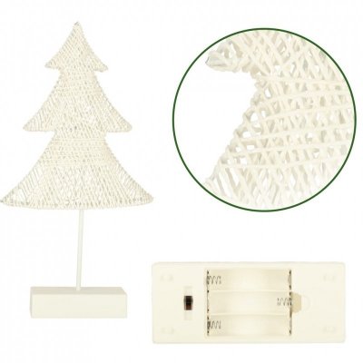Gwiazda świecąca dekoracja świąteczna 10 LED 39 cm ciepły biały