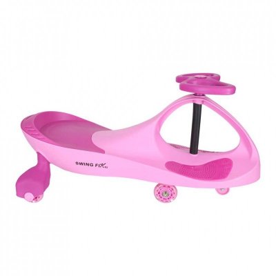 Jeździk grawitacyjny świecące koła LED różowy