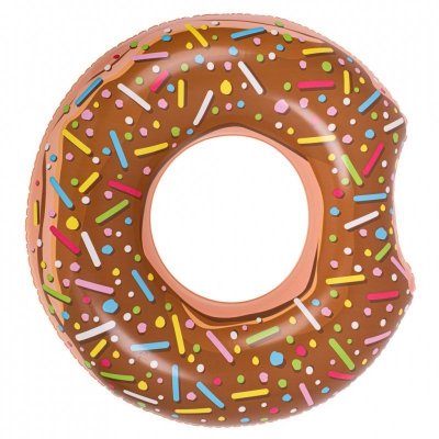 BESTWAY 36188 Kółko do pływania koło dmuchane donut brązowe  107cm max 100 kg
