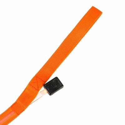 Smycz dla psa świecąca LED 2,5x120cm pomarańczowa