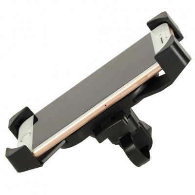 Uchwyt rowerowy motocyklowy na telefon czarny stabilny