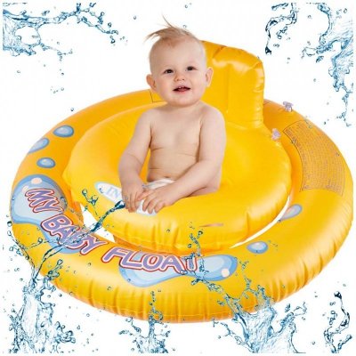 Kółko do pływania dla niemowląt koło pontonik dla dzieci dmuchany z siedziskiem pontonik max 15 kg 6-18miesięcy