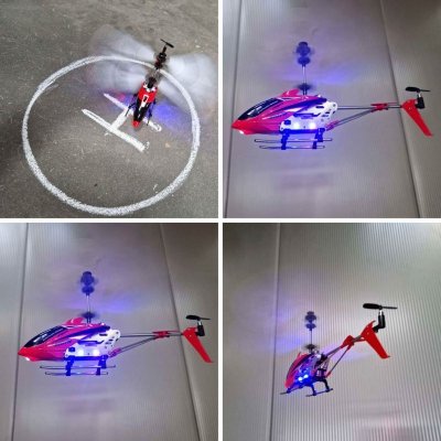 Helikopter zdalnie sterowany na pilota RC SYMA S107H 2.4GHz RTF czerwony