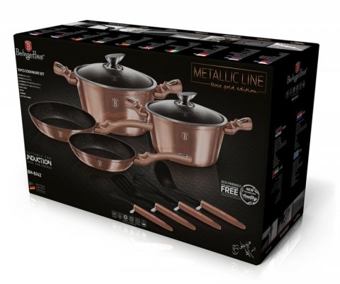 ZESTAW GARNKÓW GRANITOWYCH BERLINGER HAUS BH-6142 ROSE GOLD