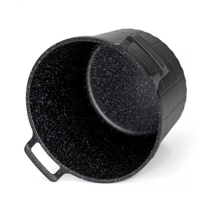 GARNEK GRANITOWY Z POKRYWĄ 24cm 6,5L E-7032