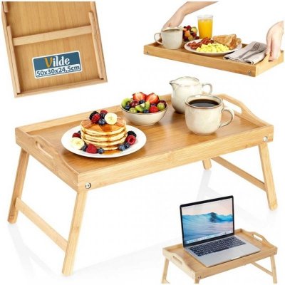 BAMBUSOWY STOLIK ŚNIADANIOWY DO ŁÓŻKA POD LAPTOPA 139457