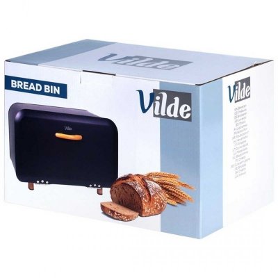 CHLEBAK STALOWY POJEMNIK NA PIECZYWO 259618 CZARNY