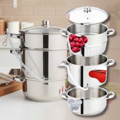 SOKOWNIK PAROWY 8L INDUKCJA GAZ KLAUSBERG KB-9032 GARNEK DO SOKU