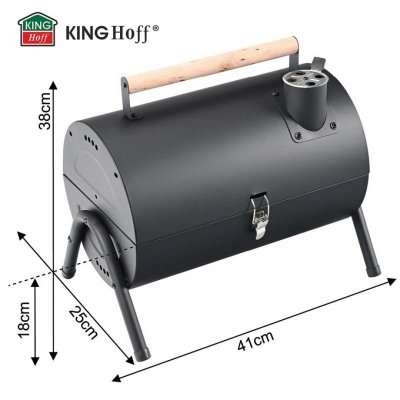 GRILL WĘGLOWY PRZENOŚNY SKŁADANY KINGHOFF KH-2032