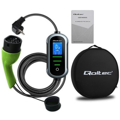 Mobilna ładowarka do samochodu elektrycznego EV z regulacją 2w1  Typ2 | 3.5kW | 230V | Wi-Fi | TUYA | SMART LIFE | LCD | 5m