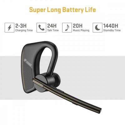 Bezprzewodowy zestaw słuchawkowy YHF F20BK BT Redukcja szumów