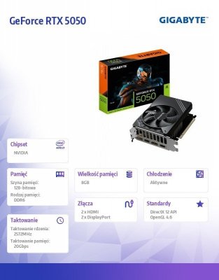 Karta graficzna GeForce RTX 5050 D6 8G 2HDMI/2DP