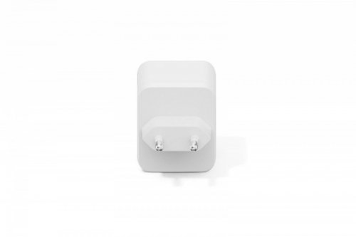Ładowarka sieciowa/zasilacz USB GaN 100W, 2x USB-C, 1x USB-A, biała