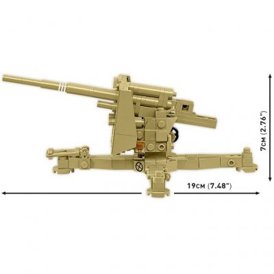 Klocki 8,8 cm Flak 18 232 klocki 1:35