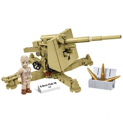Klocki 8,8 cm Flak 18 232 klocki 1:35