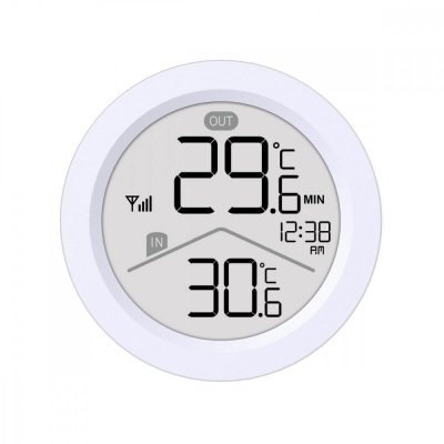 Stacja pogody bezprzewodowa GB162 temperatura IN/OUT, zegar, zasieg do 60 m