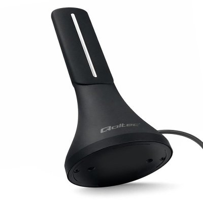 Wewnętrzna antena DVB-T/T2 | wzmacniacz sygnału | 4K | wysoki zysk 32dBi | kabel 4m