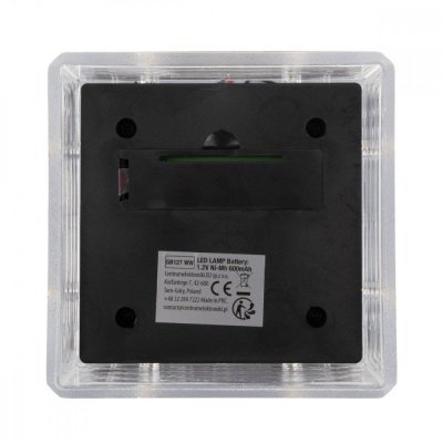 Lampa solarna LED na słupek GB128 WW 100x100 mm 3200K