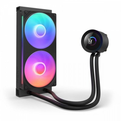 Chłodzenie wodne Kraken PLUS 240 RGB LCD czarne