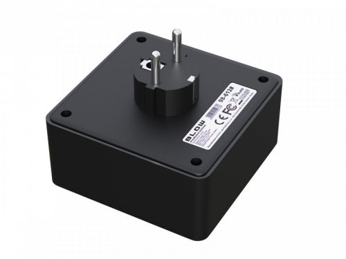 Rozgałęźnik R-20 PR 2-GNIAZDA + 2USB + USB-C czarny