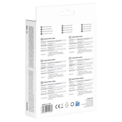 Kabel DisplayPort 2.1 1m CL-209