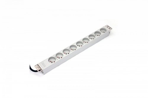 Digitus Listwa zasilająca PDU 19&quot; RACK 9xTyp E, 1.8m 1xSchuko, 16A, aluminiowa