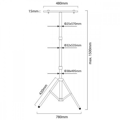 Maclean Stand dla naświetlaczy LED MCE583 Y