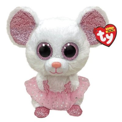 Meteor Maskotka Ty Mysz biała ballerina - Nina 24 cm