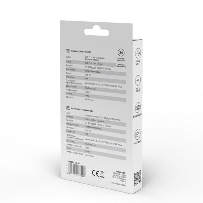 Savio Adapter USB-C 3.1 Gen 1 do RJ-45 Gigabit Ethernet, AK-56