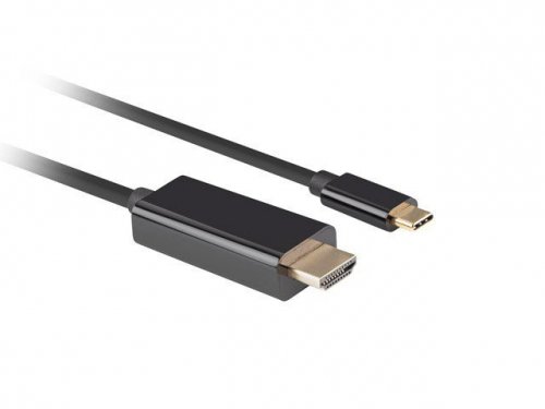 Lanberg Kabel USB-C(M)-&gt;HDMI(M) 4K 60HZ czarny