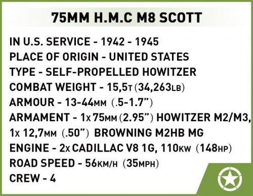 Cobi Klocki Klocki H.M.C M8 Scott