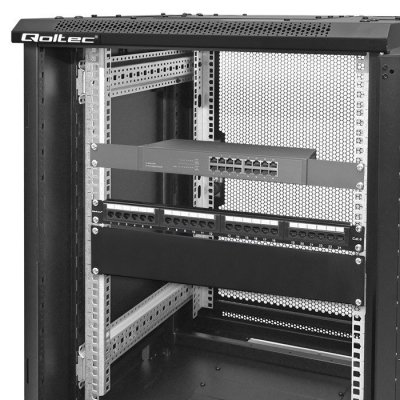Qoltec Panel zaślepiający do szaf RACK 19&quot; | 2U