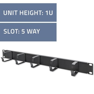 Qoltec Organizer kabli do szaf RACK 19&quot; | 1U