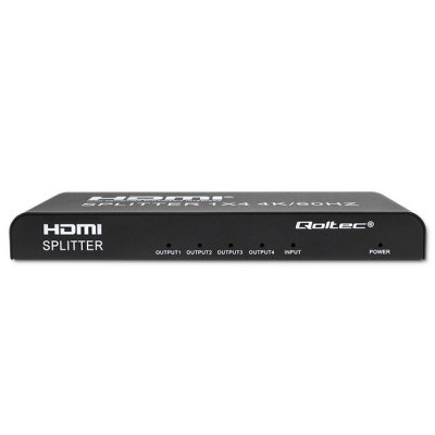 Qoltec Aktywny rozdzielacz Splitter 4 x HDMI 4K x 2K | 6Gb/s | 60Hz