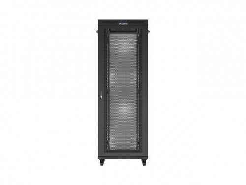 Lanberg Szafa instalacyjna rack stojąca 19 cali 47U 800x800 drzwi perforowane LCD czarna (Flat pack)