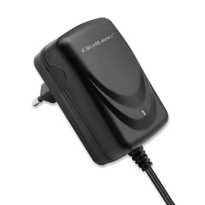 Qoltec Automatyczna ładowarka do akumulatora AGM GEL STD 12V | 1.5A |  Prostownik z sygnalizatorem LED