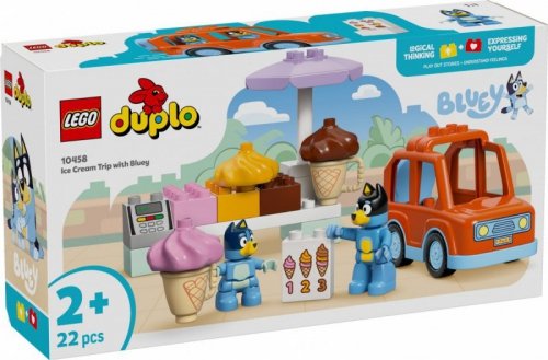 LEGO Klocki DUPLO Bluey 10458 Wyprawa po lody z Bluey