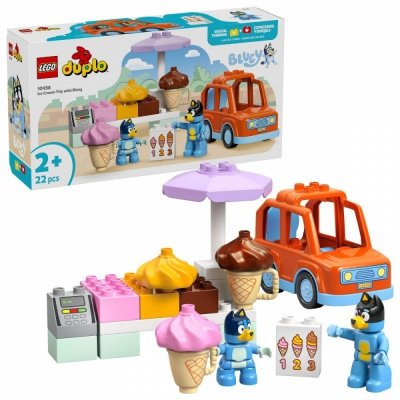 LEGO Klocki DUPLO Bluey 10458 Wyprawa po lody z Bluey