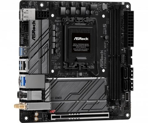 ASRock Płyta główna Z790M-ITX WIFI S1700 2DDR5 HDMI M.2 mITX