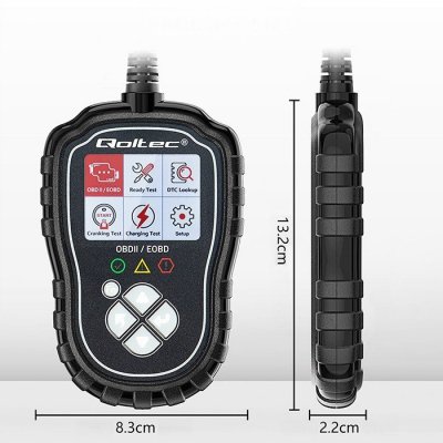 Qoltec Cyfrowy Tester diagnostyczny ProLine | OBDII EOBD | 8V-25V | DualSystem