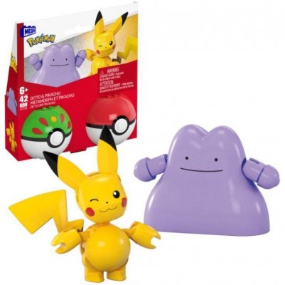 Mega Bloks Klocki MEGA Pokemon Pokeball Pikachu i Ditto 42 elementy