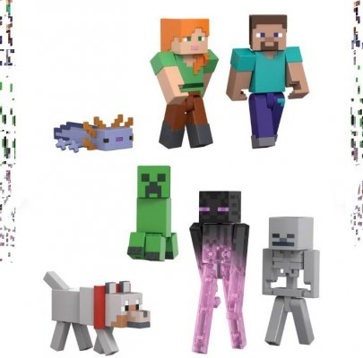 Mattel Zestaw figurek Minecraft World Builders