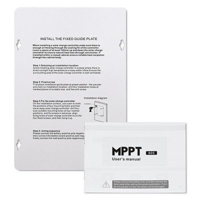 Qoltec Solarny regulator ładowania MPPT z czujnikiem temperatury 40A |  12V/24V | LCD | 2xUSB | Bluetooth | APP | GEL | LiFePO4