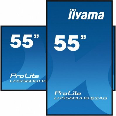 IIYAMA Monitor wielkoformatowy 55 cali LH5560UHS-B1AG matowy 24h/7 500(cd/m2) VA 3840 x 2160 UHD(4K) Android.11 Wifi CMS(iiSignage2), Uchwyt ścienny