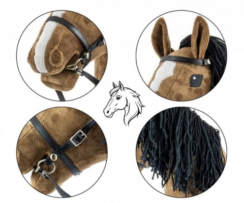 Milly Mally Koń na kiju Hobby Horse Dark Brown brązowy