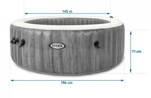 Dmuchane SPA z hydromasażem 196 x 71 cm 4 os. + akcesoria premium INTEX 28440