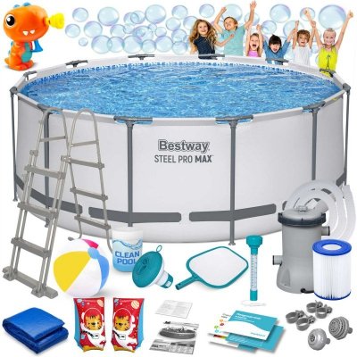 Basen ogrodowy stelażowy 366 x 122 cm 18w1 Bestway 56420 + maszynka do baniek GRATIS