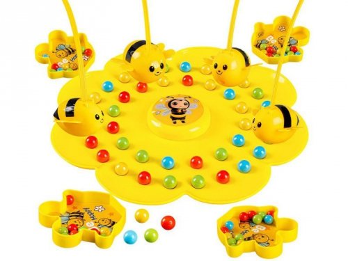 Zręcznościowa gra rodzinna magnetyczna Pszczółki złap kuleczki GR0771