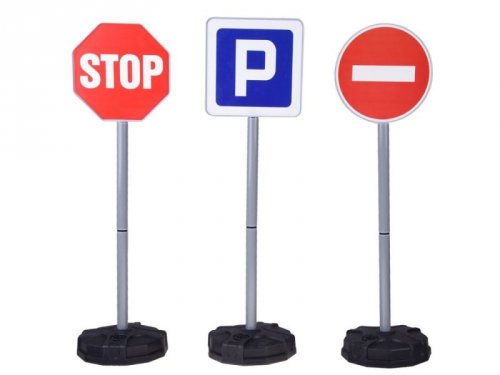 Zestaw edukacyjny - Znaki drogowe do zabawy dla dzieci ZA5608