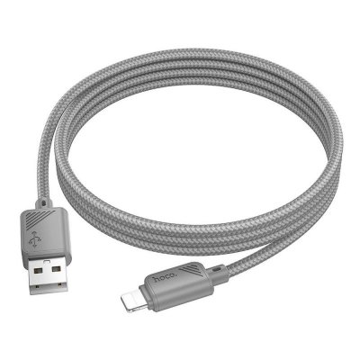Kabel USB A do Lightning Hoco 2,4A 1 m X113 szary